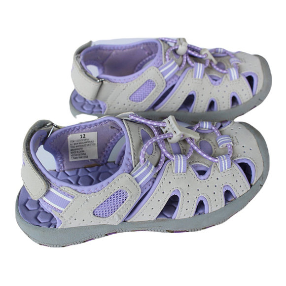 Khombu Girls Athletic Bungee Lace Sandals Size 12